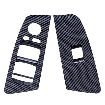 Carbon Interior Front Window Switch Lock Cover Trim for BMW 5 Series (2017-2023)