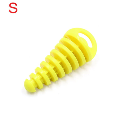 Muffler Wash Plug / 15-38mm / Yellow Rubber Motorcycle Silencer for Motorcycle