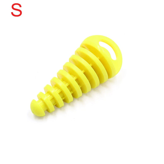 Muffler Wash Plug / 15-38mm / Yellow Rubber Motorcycle Silencer for Motorcycle