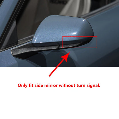Dry Carbon Fiber Add-on Side Mirror Cover Caps for Ford Mustang 2024+