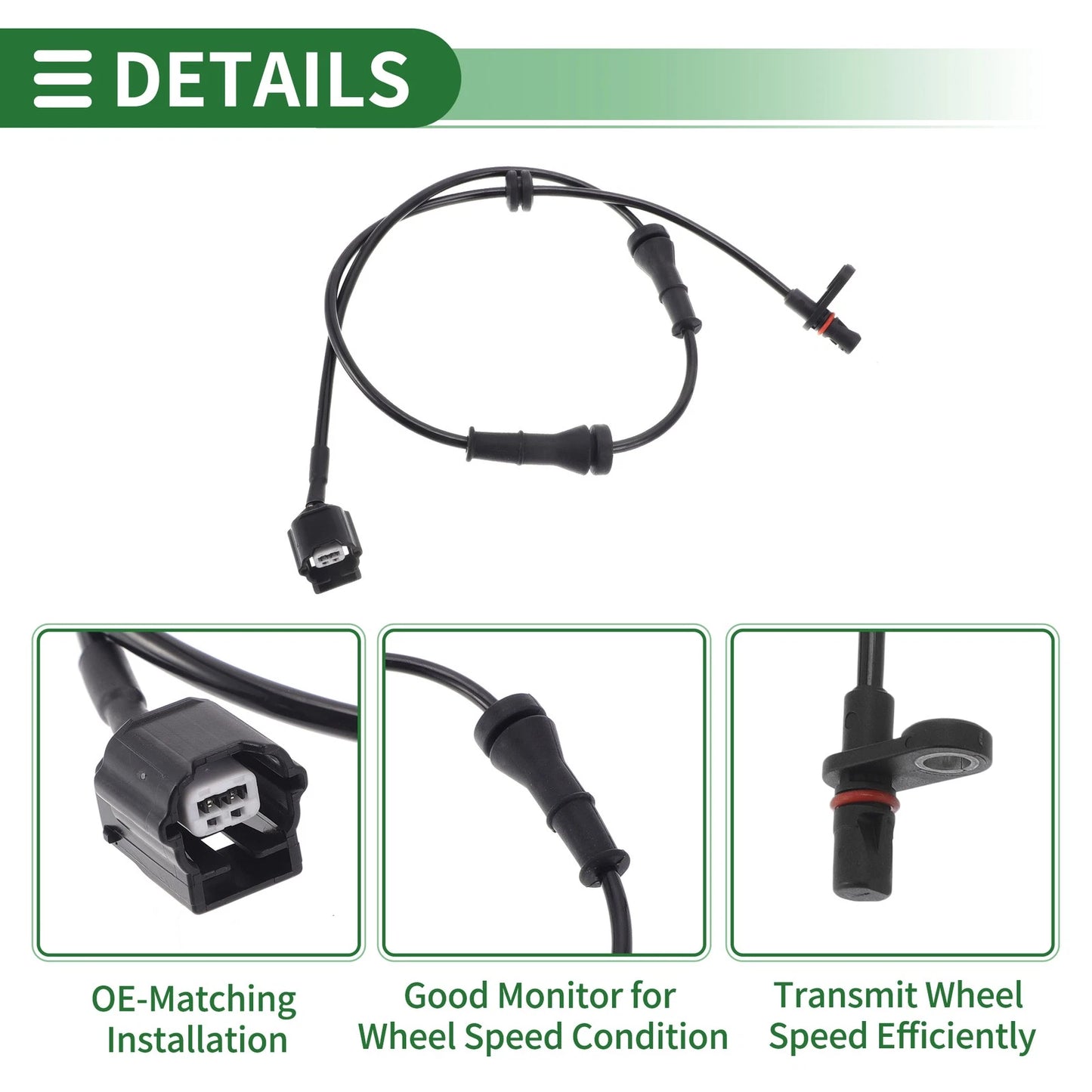 ABS Wheel Speed Sensor for Nissan Sentra Sedan (2013-2019) Left Rear