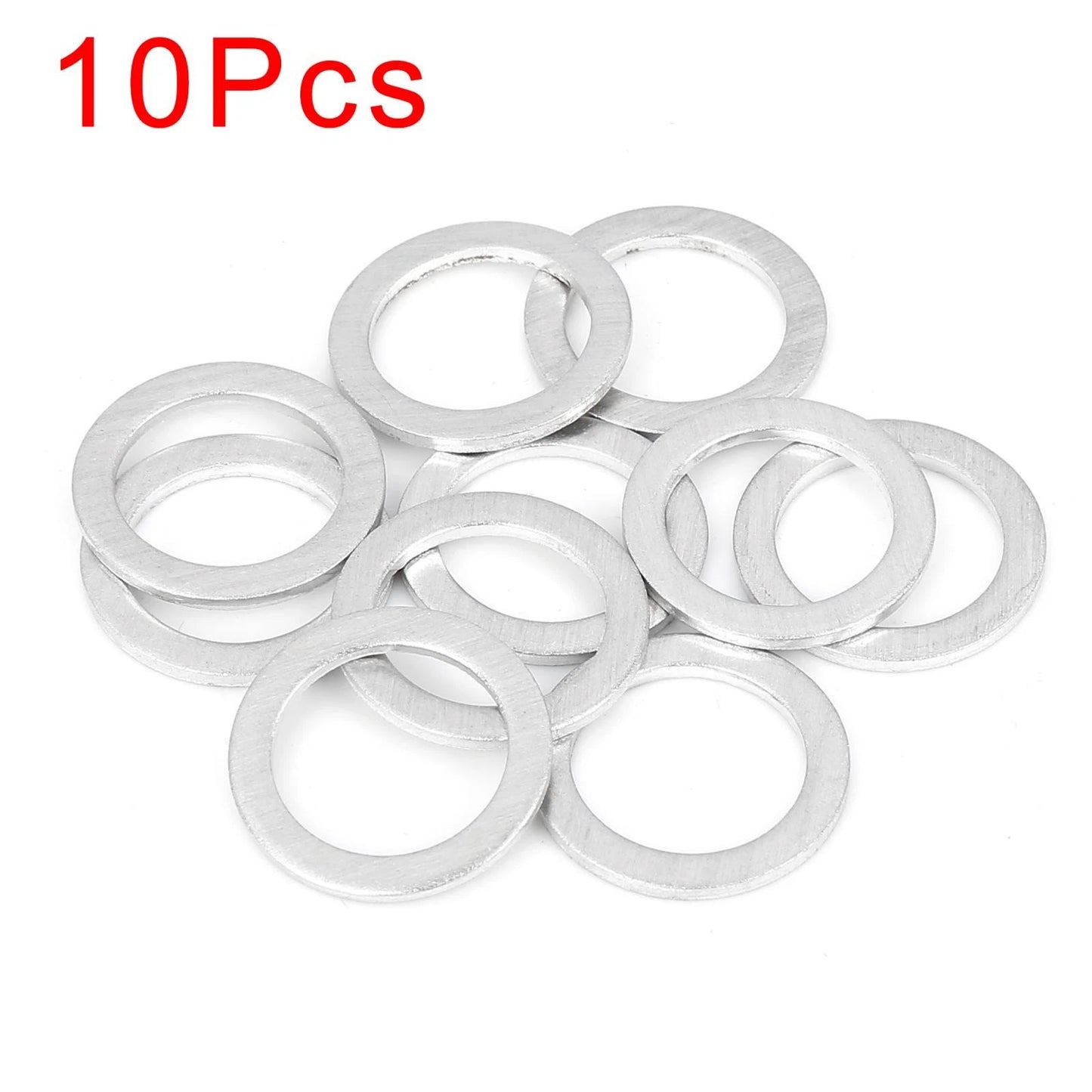 10 x M20 Silver Tone Oil Drain Plug Gaskets for Honda