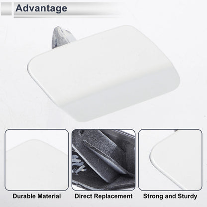 Front Right Side Bumper Headlight Washer Nozzle Cover Cap for BMW 320i White