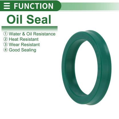 Oil Seal Rotary Shaft Seal TPU 28x36x6mm High-Pressure Green 5 Pcs