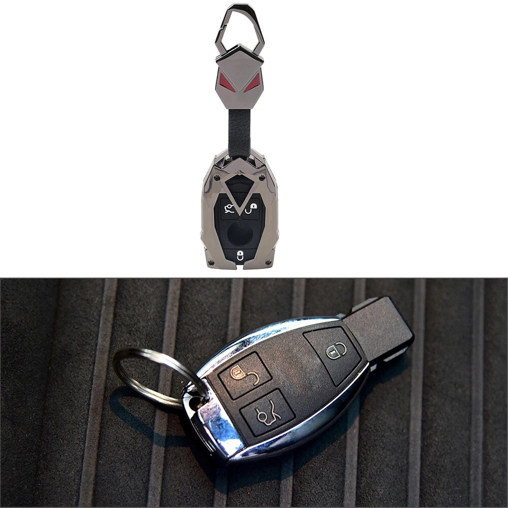 Black 3 Button Remote Key Fob Cover for Mercedes-Benz CLA C117 (2014-2019)