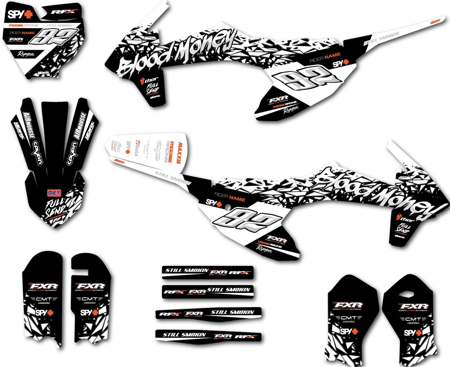Custom Graphics Kit Boca Style Sticker for KTM 50 (2016-2023)