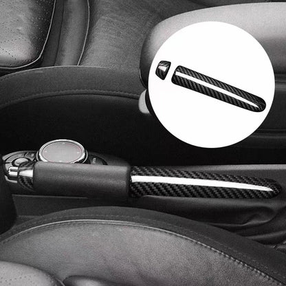 Black Carbon Fiber Gear Shift Knob Cover for Mini Cooper F55 F56 F57 (2014-2022)