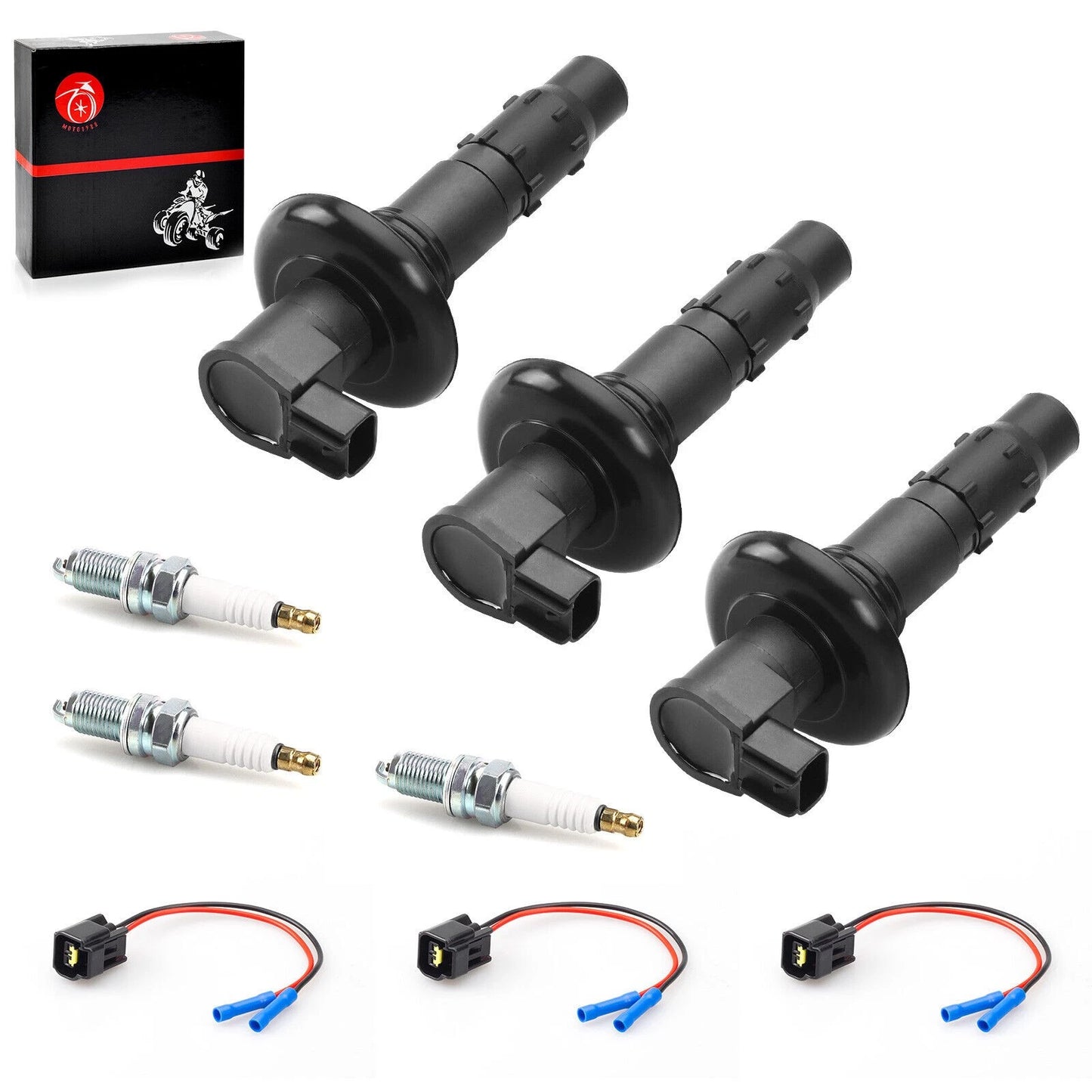 2 x Ignition Coil & Spark Plug for Sea-Doo GTX (2007–2013)
