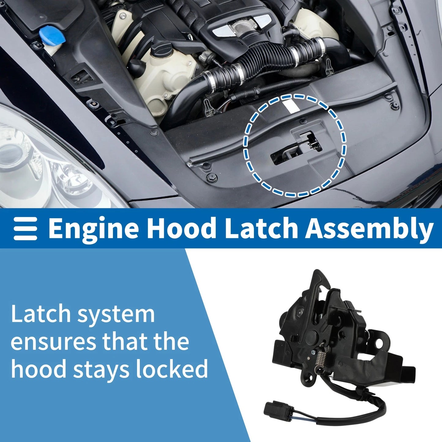 Hood Latch Assembly 1 Pcs for Toyota Sienna (2011–2020)