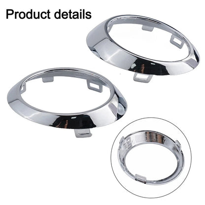 1 Pair Chrome L+R Bumper Fog Light Bezel Ring Cover for Benz W251 R320 (2006–2012)