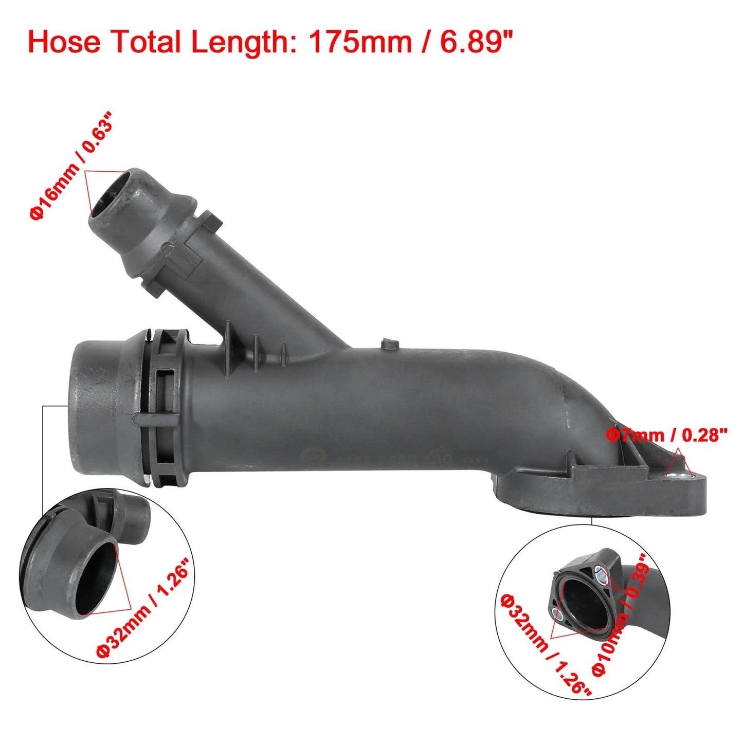 Engine Radiator Coolant Hose Pipe for BMW