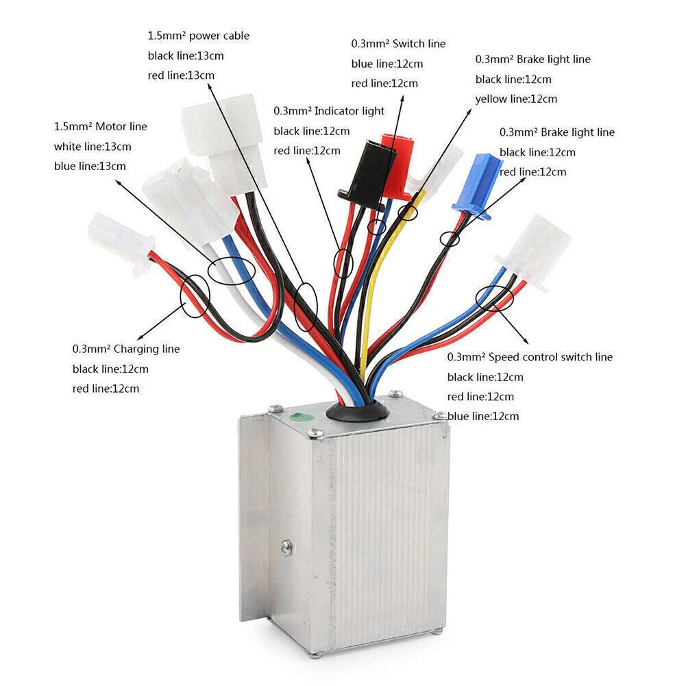 DC 24V 250W Motor Speed Controller for Electric Scooter & Bicycle