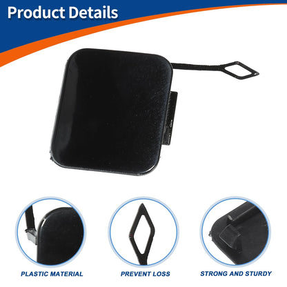 Rear Tow Hook Cover for BMW 525i 528i 530i 540i Black
