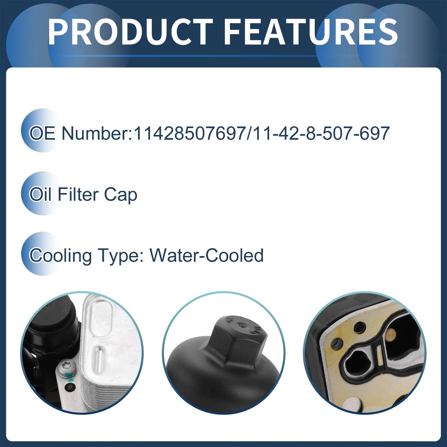 Engine Oil Cooler Filter Housing for BMW X3 X5 328d (2013-2017)