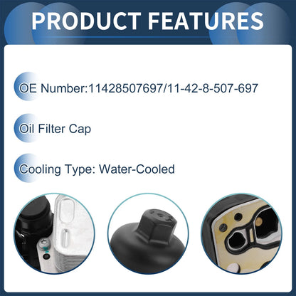 Engine Oil Cooler Filter Housing for BMW X3 X5 328d (2013-2017)