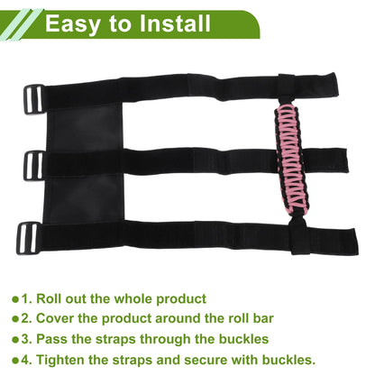 Pink Roll Bar Grab Handles for Jeep Wrangler (1955-2023)