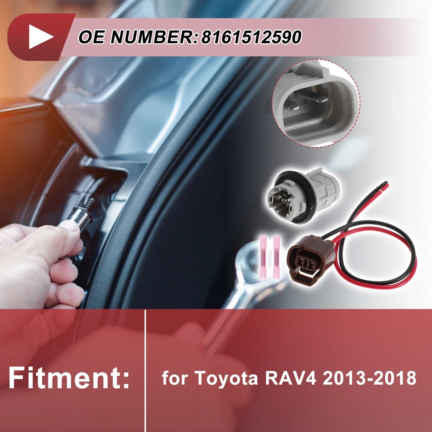 Width Indicator Lights Socket Wiring for Toyota RAV4 (2013-2018)