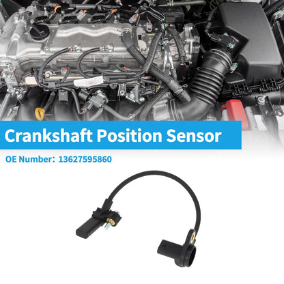 Crankshaft Position Sensor for BMW 320i F30 2.0L (2013-2018) 1 Pc Black