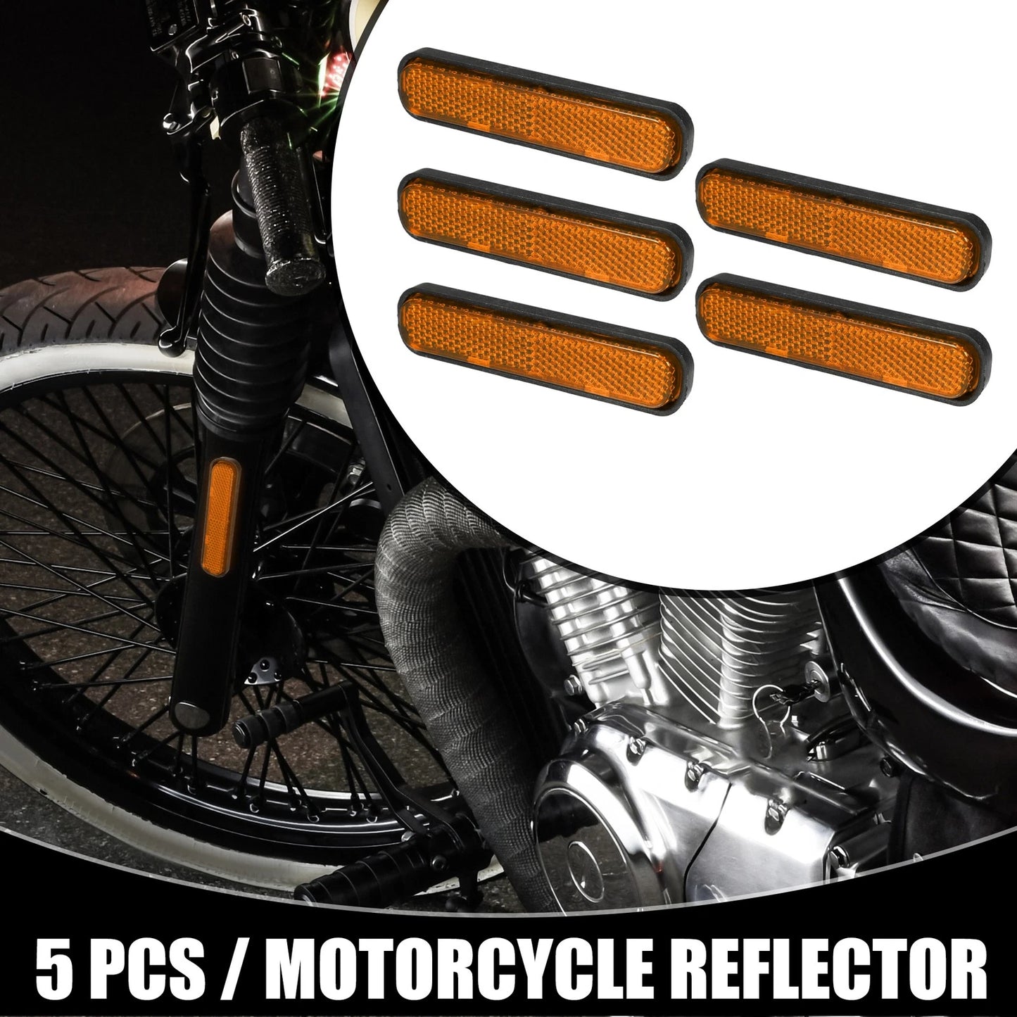 5 x 3.66"x0.83" Universal Reflector Oval for Motorcycle