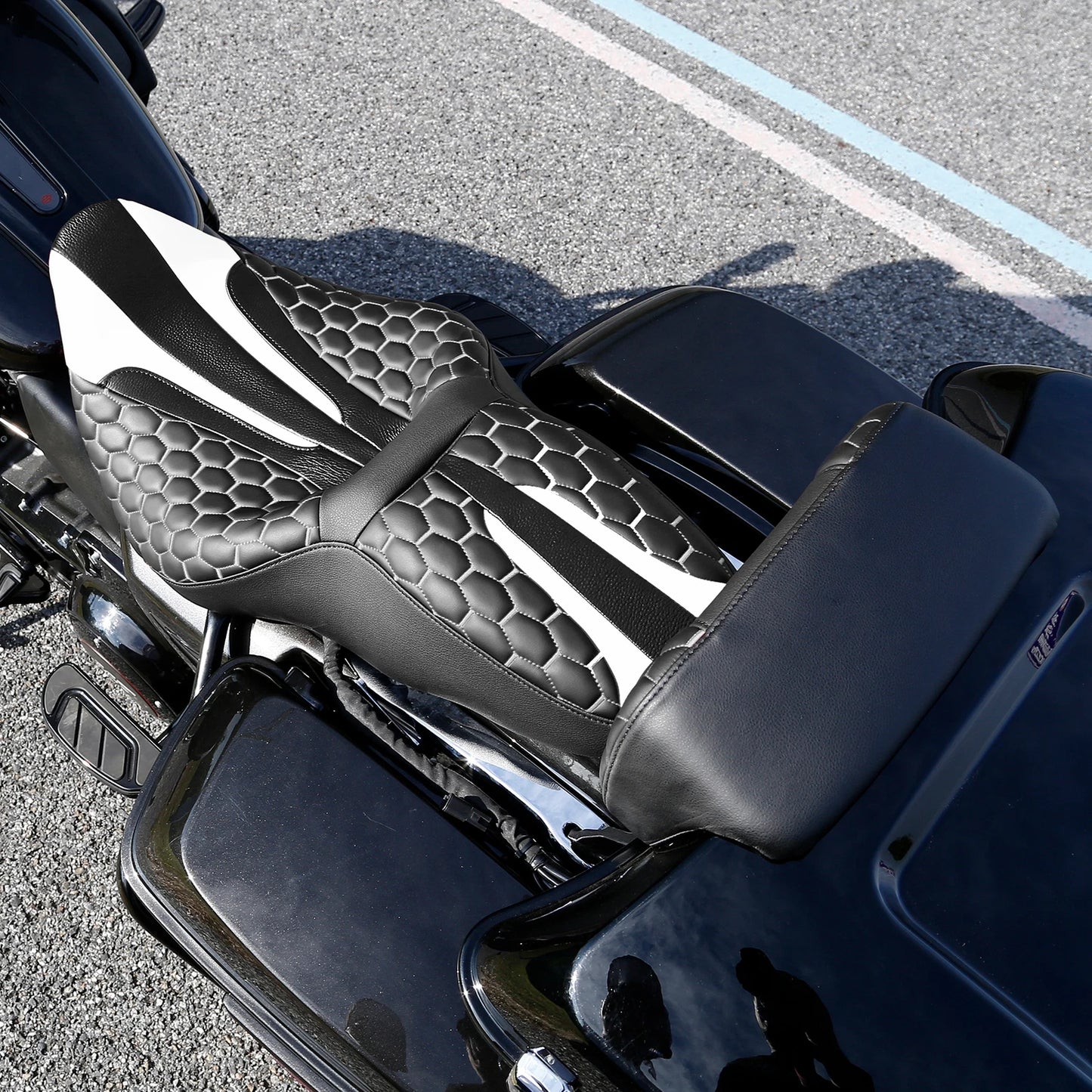 Seat Backrest Pad for Harley Touring Road King Glide (2014 - 2023)