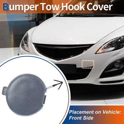 Light Gray Front Bumper Tow Hook Cover for Mazda 6 (2008-2012)