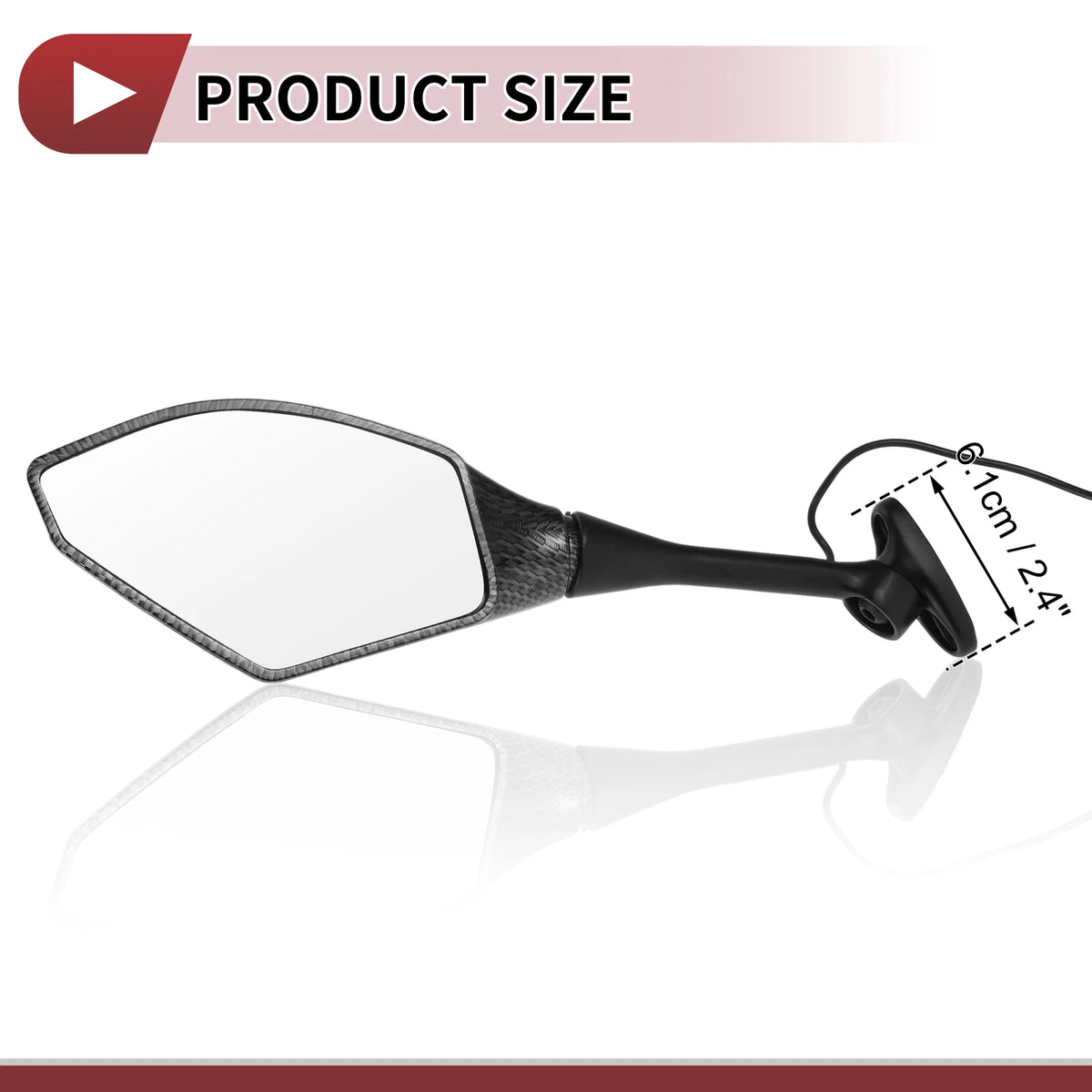 Motorcycle Rear View Mirrors for Honda CBR600RR (2003-2014) - Aluminum Set