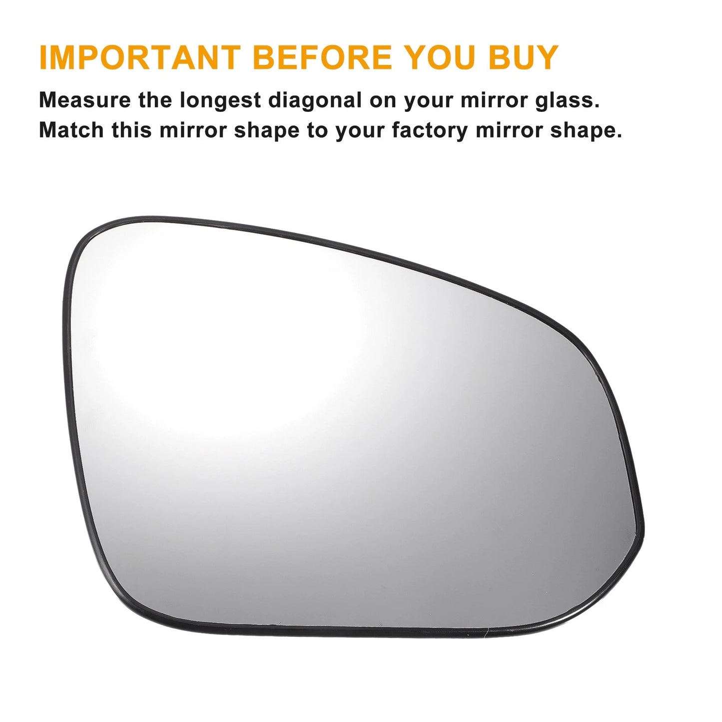 Heated Left Right Side Mirror Glass w/ Backing Plate for Toyota Tacoma
