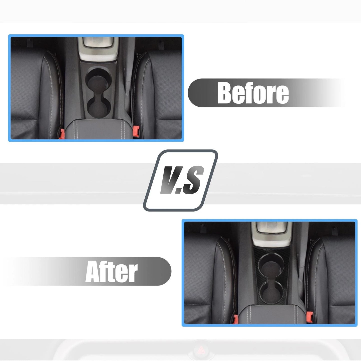 Cup Holder Frame Cover Sticker Trim for Chevrolet Camaro (2010-2015)