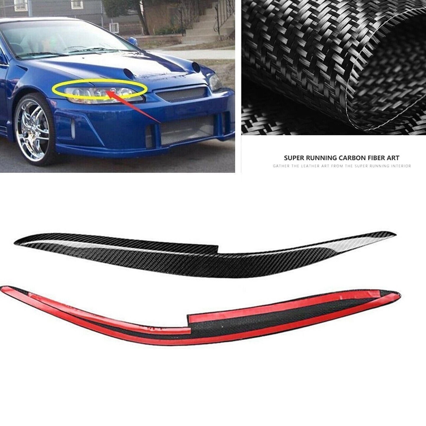 Headlight Eyelid Trim for Honda Accord (1998-2002)