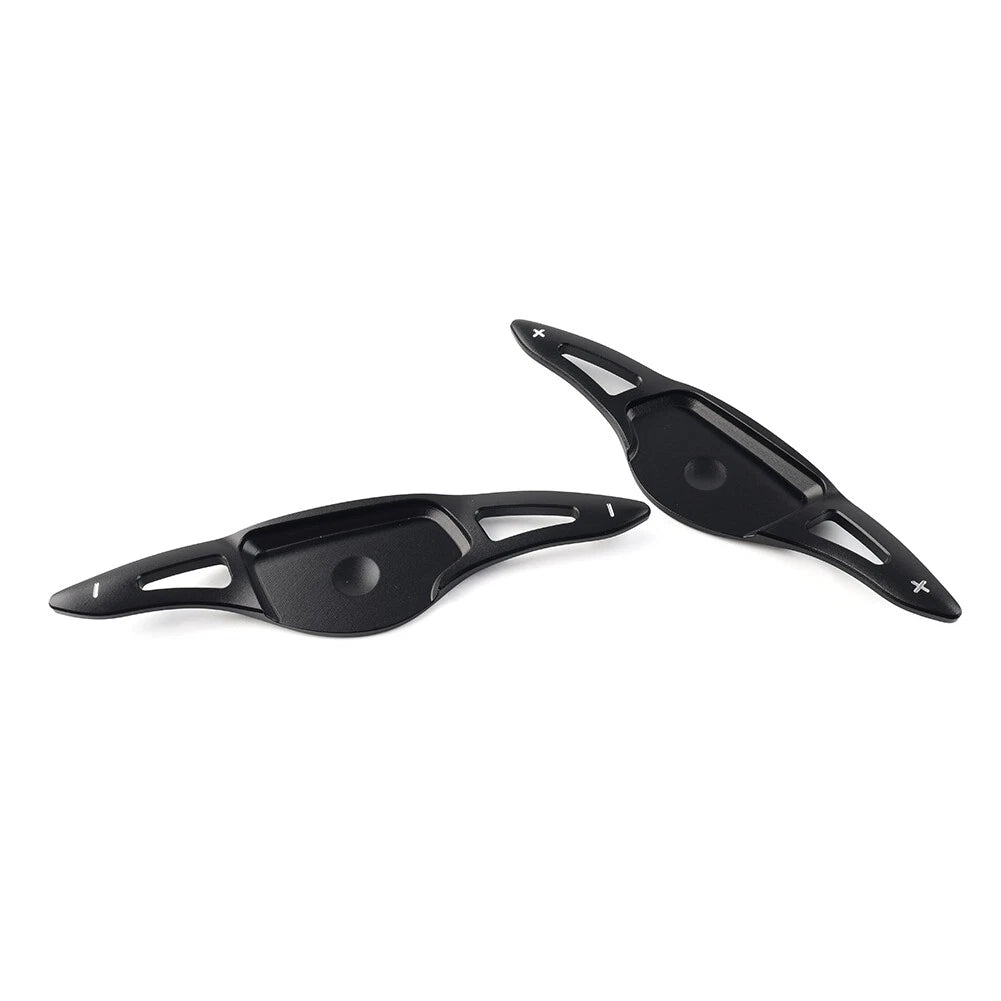 Black Interior Steering Wheel Paddle Shifter Extensions for Hyundai G90