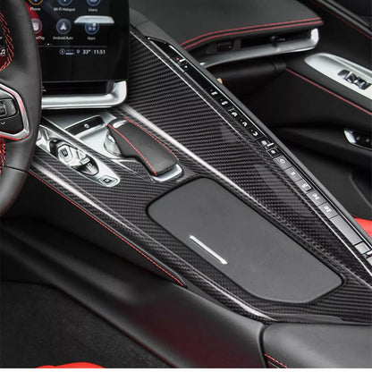 Control Gear Shift Panel Cover for Corvette C8 (2020-2023) Carbon Fiber