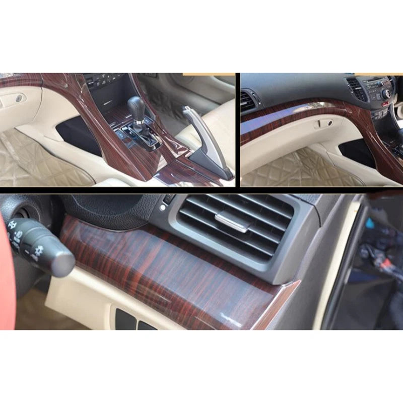 RHD Wood Grain Door Armrest Cover Trim for Acura TSX (2009–2014)