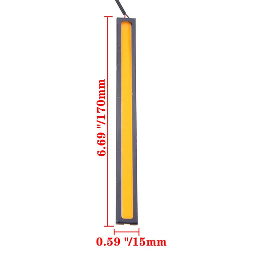 12V Waterproof DRL LED Strip Light Bar for Camping Caravan Boat Car Yellow