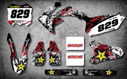Custom Graphics Full Kit for Honda CRF 250 (2010-2013) - GRAFFITI Stickers