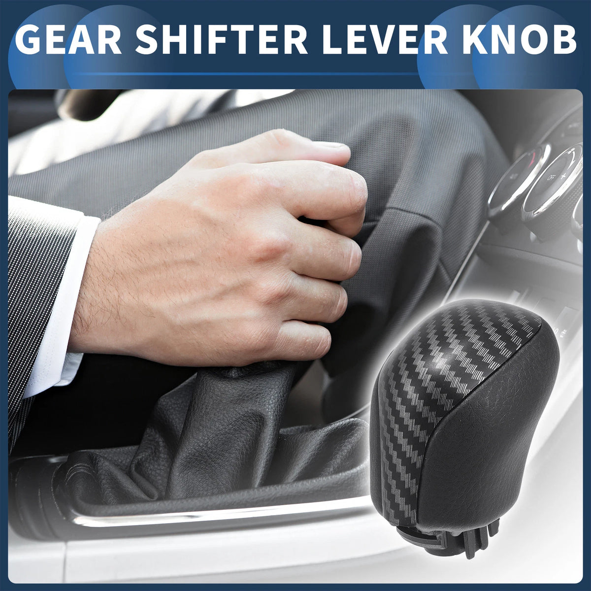 Automatic Gear Shifter Knob for Toyota Mark X Reiz 2010-2017 Black Leather