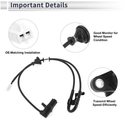 ABS Wheel Speed Sensor for Toyota Highlander (2004-2007) - 1 x Rear Left