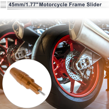 1.11" Aluminum Alloy Motorcycle Slider Frame 1 Set Orange for Motorcycle