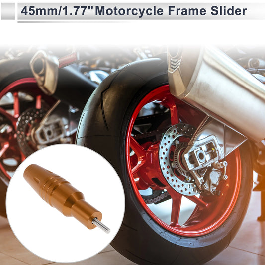 1.11" Aluminum Alloy Motorcycle Slider Frame 1 Set Orange for Motorcycle