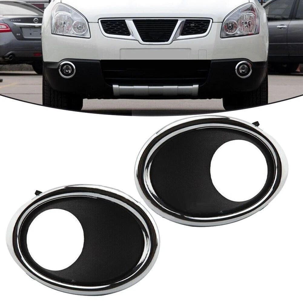 2 x Left+Right Fog Light Lamp Cover Bezel Trim for Nissan Qashqai (2014–2017)