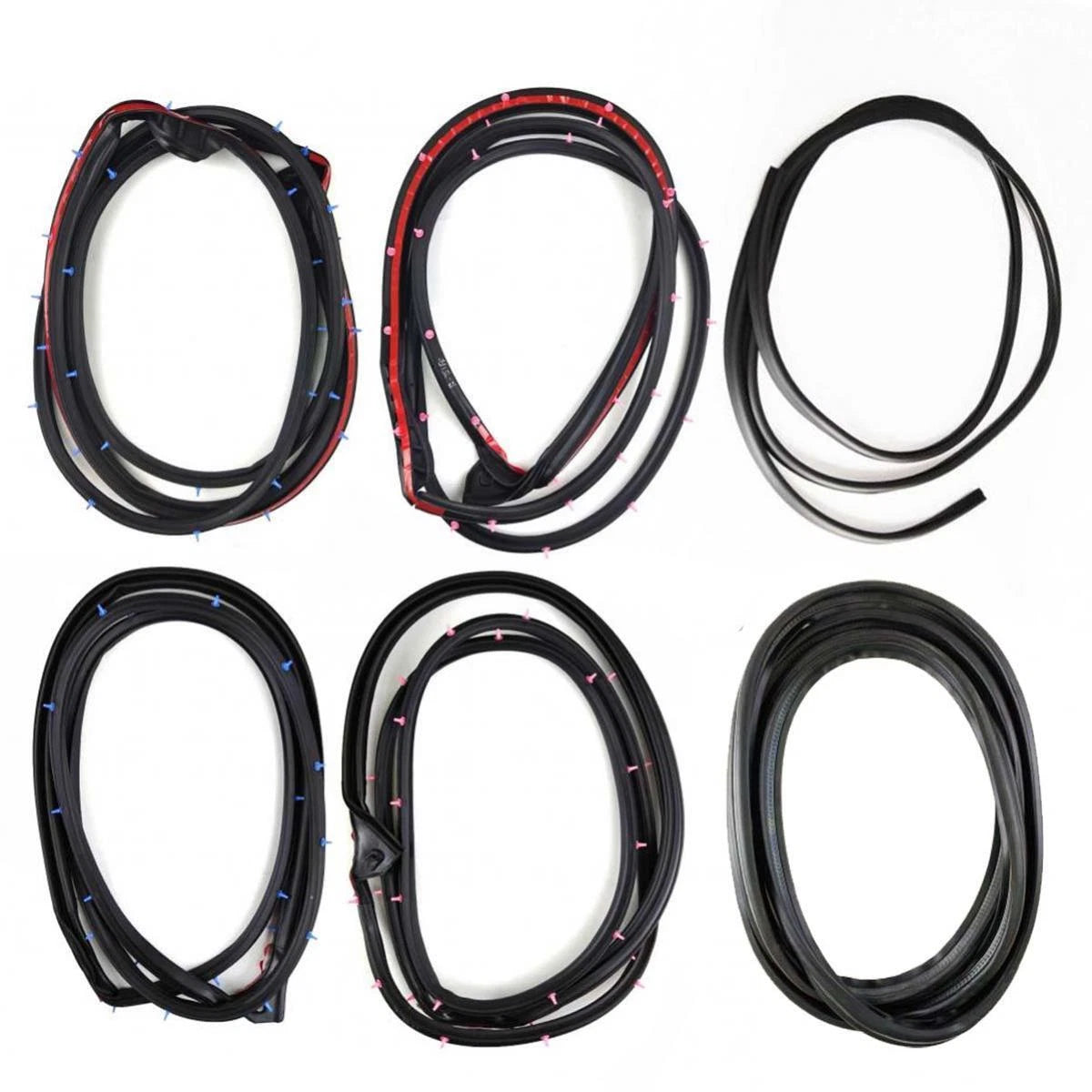 Windshield Front Door Rubber Set 6 Fits Toyota Fortuner AN50 AN60 SUV 2005-15