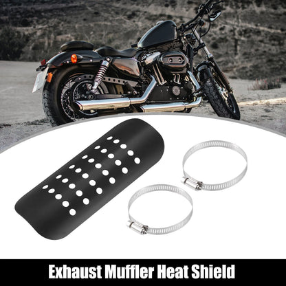 Exhaust Heat Shield / 1 Set / Pipe Shield Cover Heel Guard for Motorcycle