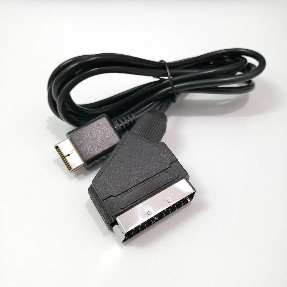 RGB Scart Cable 1.8m for PS1 PS2 PS3 (2000-2013)