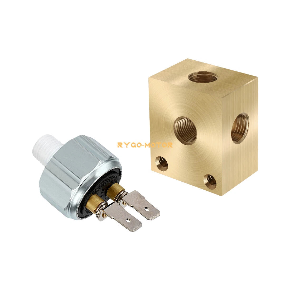 Brake Cross Fitting & Stoplight Pressure Switch for Polaris Sportsman 500