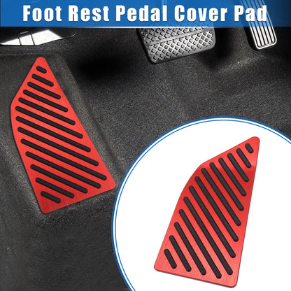 Foot Rest Pedal Cover Pad Aluminum Alloy Red for Toyota Corolla (2019–2020)