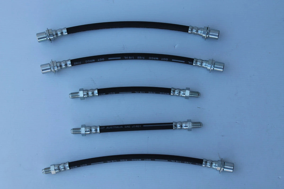 Brake Hose Set (5) for Toyota Corolla KE20, KE25 (1970-1979)