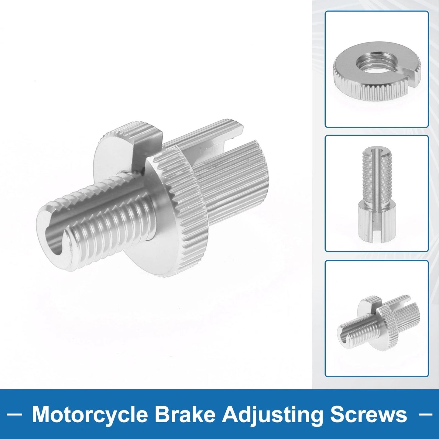 Brake Lever Barrel Adjusters Screws M10 2 x for Motorcycle