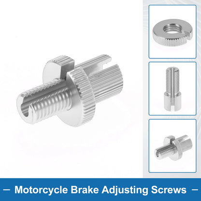 Brake Lever Barrel Adjusters Screws M10 2 x for Motorcycle