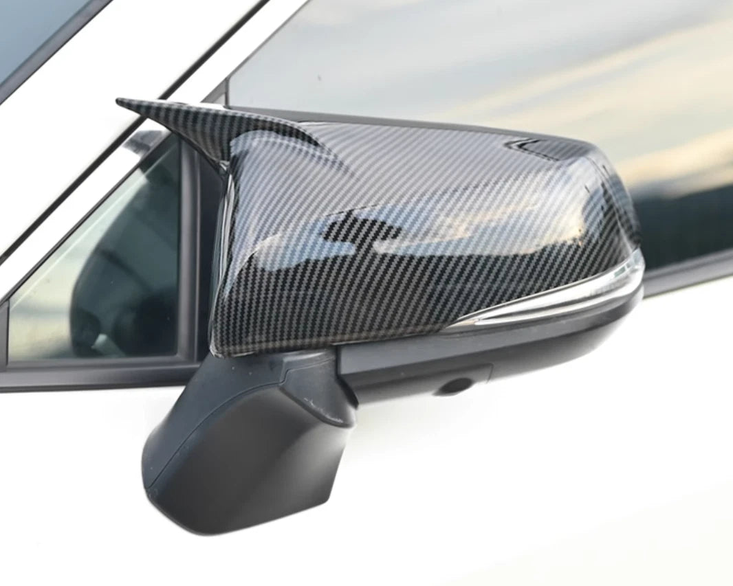 Ox Horn Rearview Mirror Lid Cover Trim for Toyota RAV4 (2019-2023)