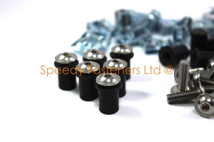 2 x Fork Head & Windshield Wellnut Bolts for Kawasaki Ninja ZX-10R (2020–2020)