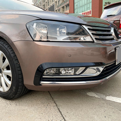 2 x Front Side Light Air Vent Trim for VW Passat B7 (2011-2015) Gloss Black
